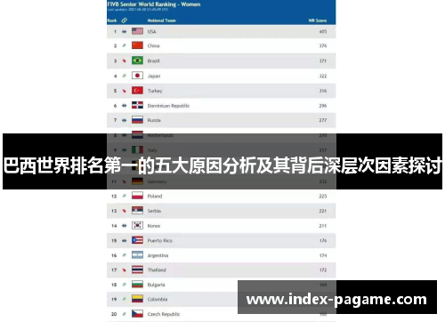 巴西世界排名第一的五大原因分析及其背后深层次因素探讨
