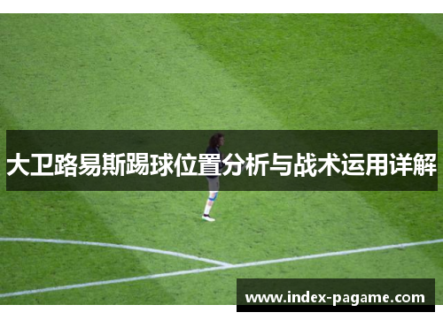 大卫路易斯踢球位置分析与战术运用详解